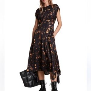 ALLSAINTS Gianna Heligan Maxi Dress Black
